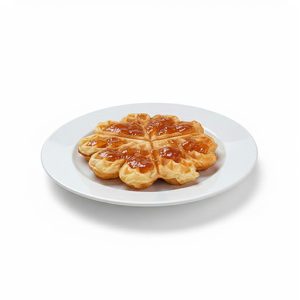 Gaufres avec confiture